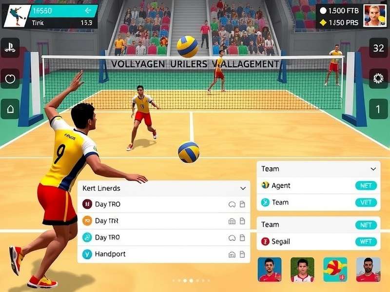 Multiplayer Tournaments in Volley Legends Gujarat Volley Legends Gujarat multiplayer tournament interface with live leaderboard