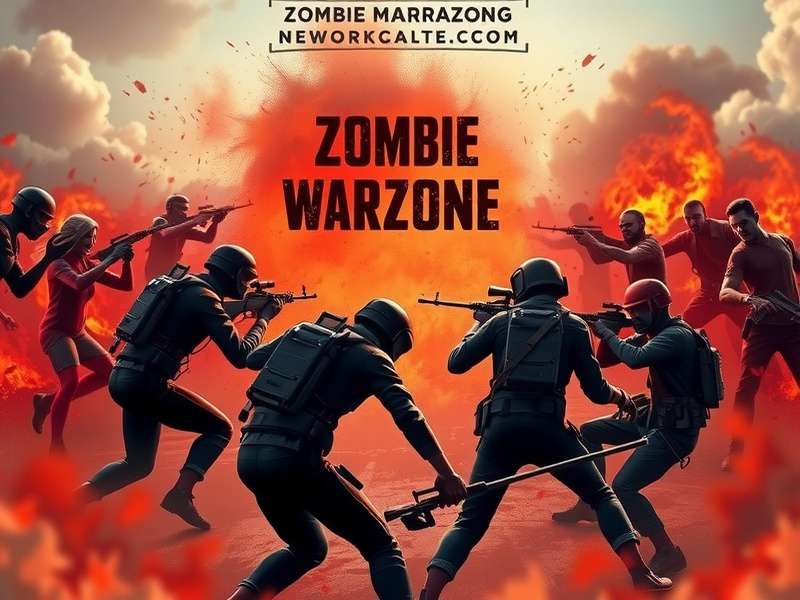 PUBG Zombie Warzone strategy illustration showing team coordination