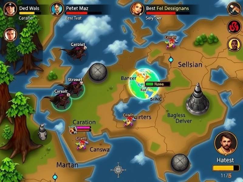 World Map of Anjuna Invincibles Anjuna Invincibles world map showing different regions