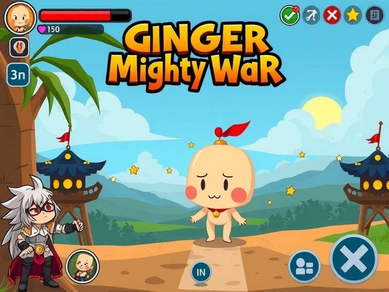 Ginger Mighty War character ability showcase