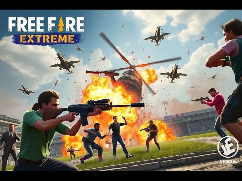 Free Fire Extreme Battle Royale Action Free Fire Extreme gameplay screenshot showing intense battle action