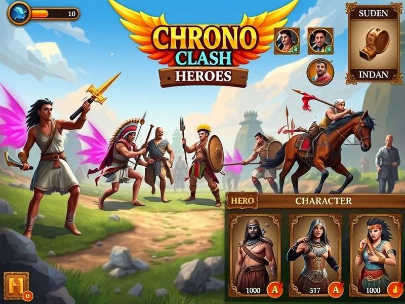 Chrono Clash Indian Heroes - Strategic Planning Interface Chrono Clash Indian Heroes strategy interface showing hero selection and battle planning