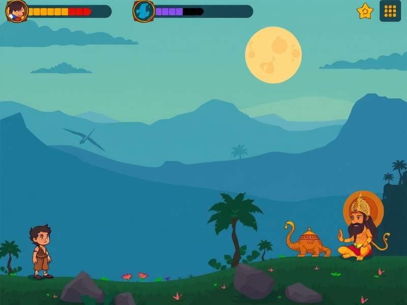 Mythological character from Pixel Quest India Adventure