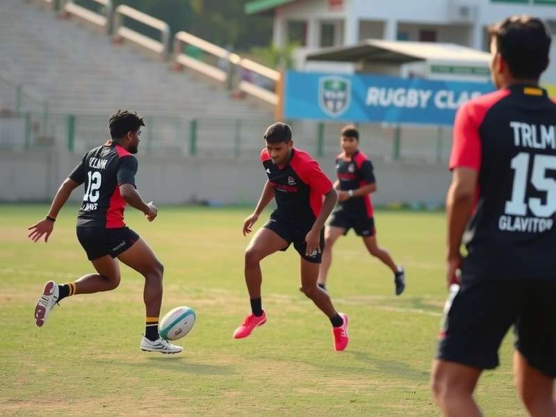 Rugby Gladiators Vizag Community Program Rugby Gladiators Vizag community coaching clinic with children