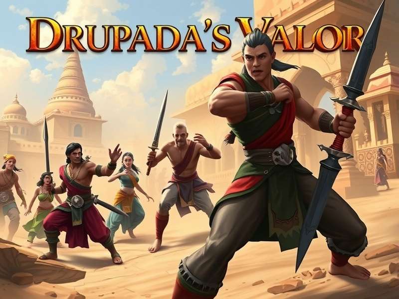 Dramatic Story Moment in Drupada S Valor Story scene from Drupada S Valor showing characters in dramatic confrontation