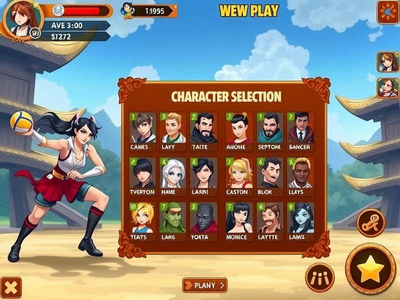 Dream Volley Warriors Character Roster Dream Volley Warriors character roster display