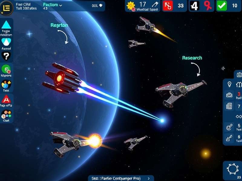 Galactic Conqueror Pro - Research Laboratory Galactic Conqueror Pro technology research interface