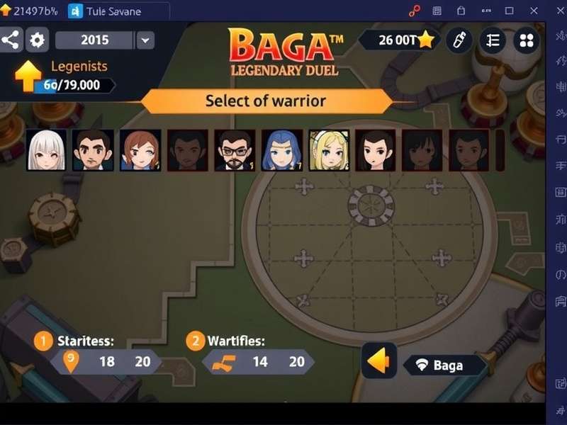 Baga Legendary Duel Strategic Map Positions Baga Legendary Duel strategy map showing tactical positions