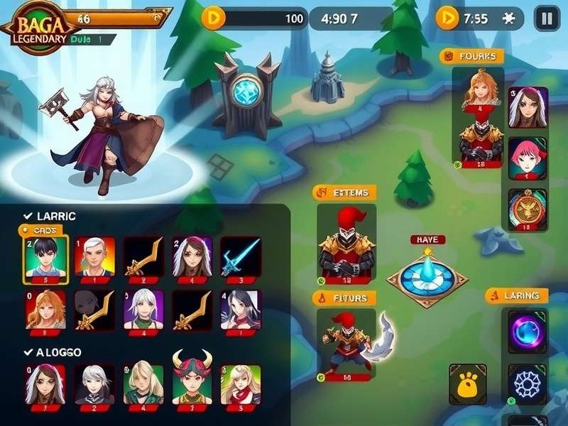 Baga Legendary Duel Character Selection Screen Baga Legendary Duel gameplay screenshot showing character selection