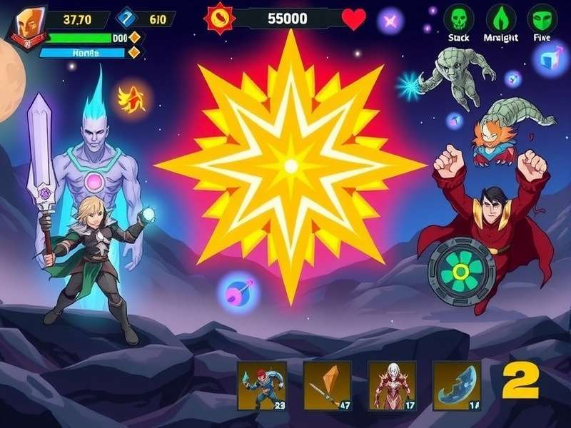 Starry Cosmic Showdown character roster showing diverse cosmic beings