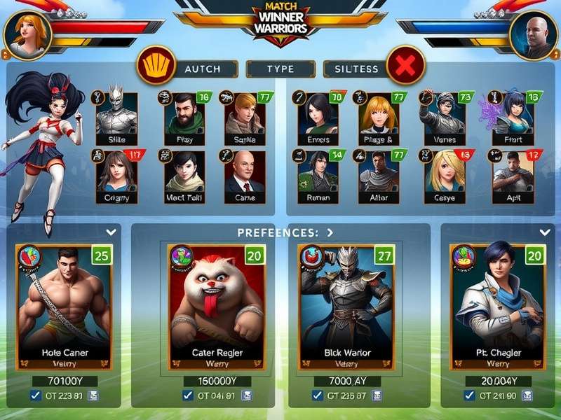 Match Winner Warriors Championship Event Match Winner Warriors tournament stage with professional players competing