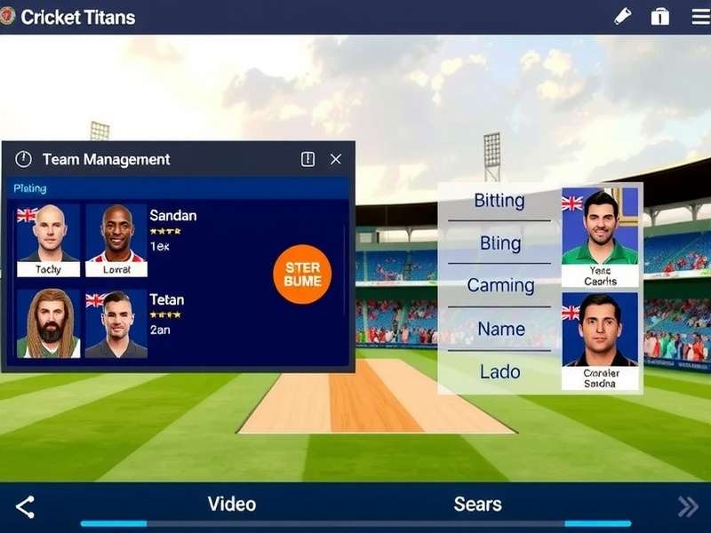 Indian Cricket Titans Stadium Atmosphere Indian Cricket Titans stadium and crowd visuals