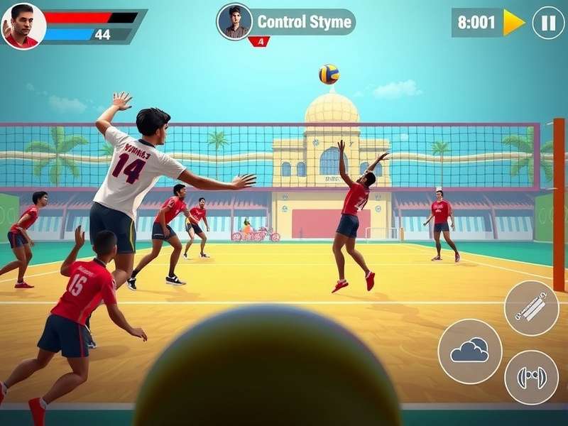 Bharat Volley Heroes control scheme illustration