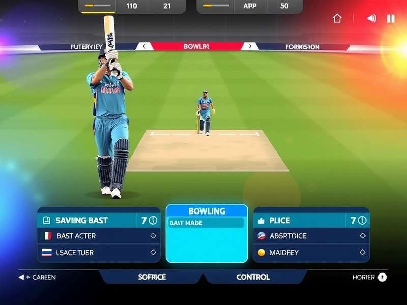 Indian Cricket Elite 19 Bowling Controls Indian Cricket Elite 19 bowling control interface