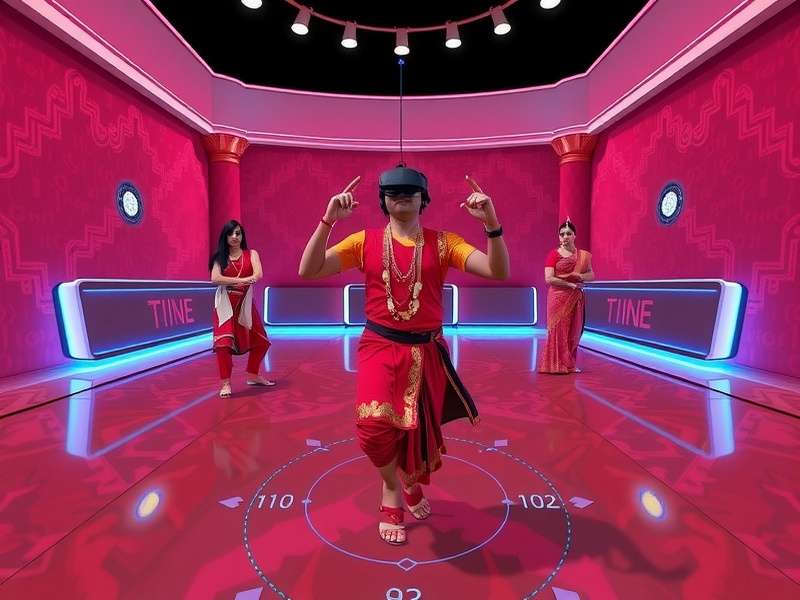 Dance Universe VR gameplay showing player in virtual environment