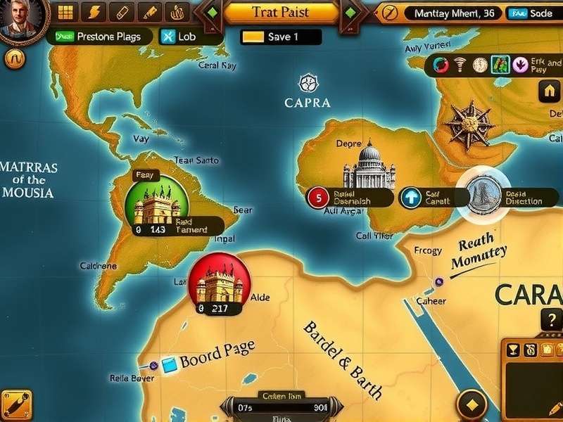 Madras Merchant Magnate gameplay screenshot showing trading interface