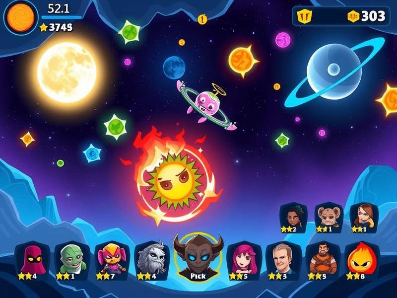 Starry Cosmic Showdown character customization interface