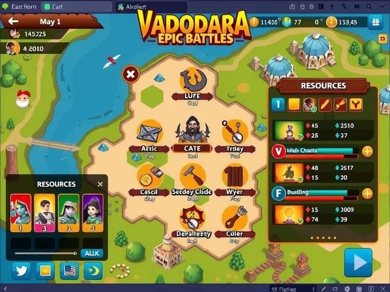 Character Customization in Vadodara Epic Battles Vadodara Epic Battles character customization screen showing various equipment options