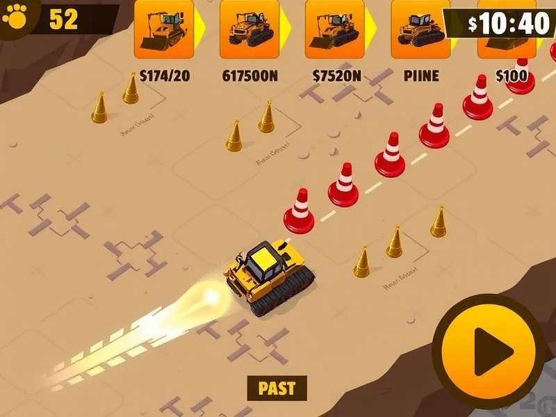Dozer Dash Customization Dozer Dash customization options showing different bulldozer designs