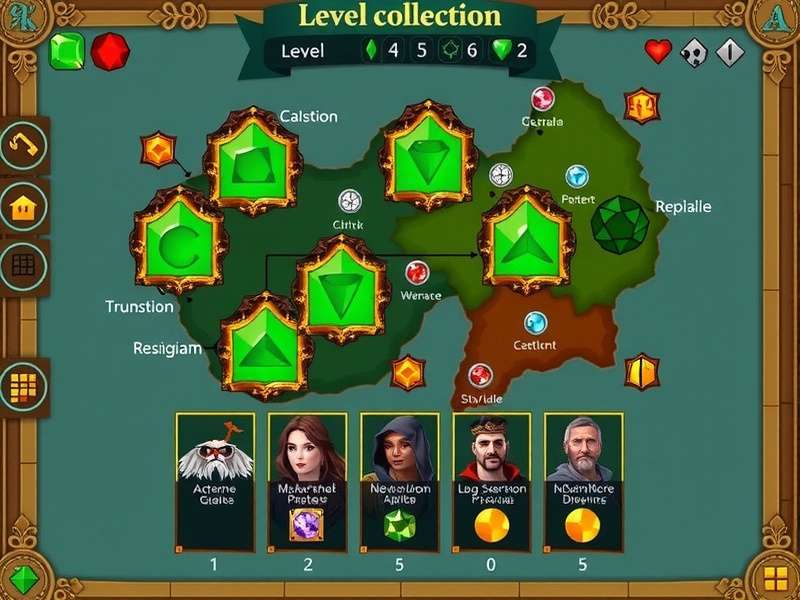 Emerald Empire Treasure Gameplay Interface Emerald Empire Treasure gameplay screenshot showing gem collection mechanics