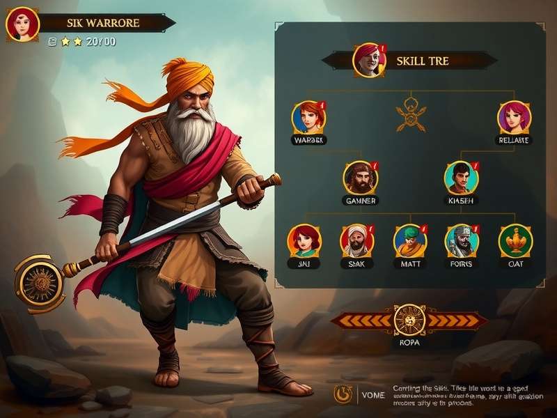 Sikh Mace Warrior skill tree and progression system