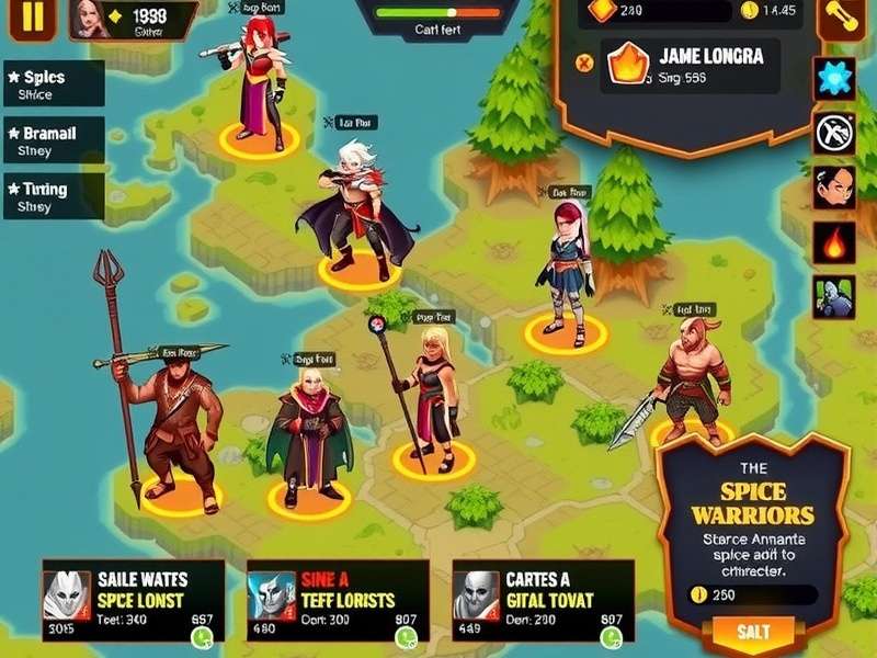 Rise Of Spice Legends Strategic Territory Map Rise Of Spice Legends strategy map showing spice territories