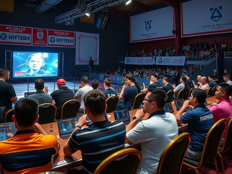 Early Days of Bicholim Masters Competition Early Bicholim Masters tournament venue showing enthusiastic participants