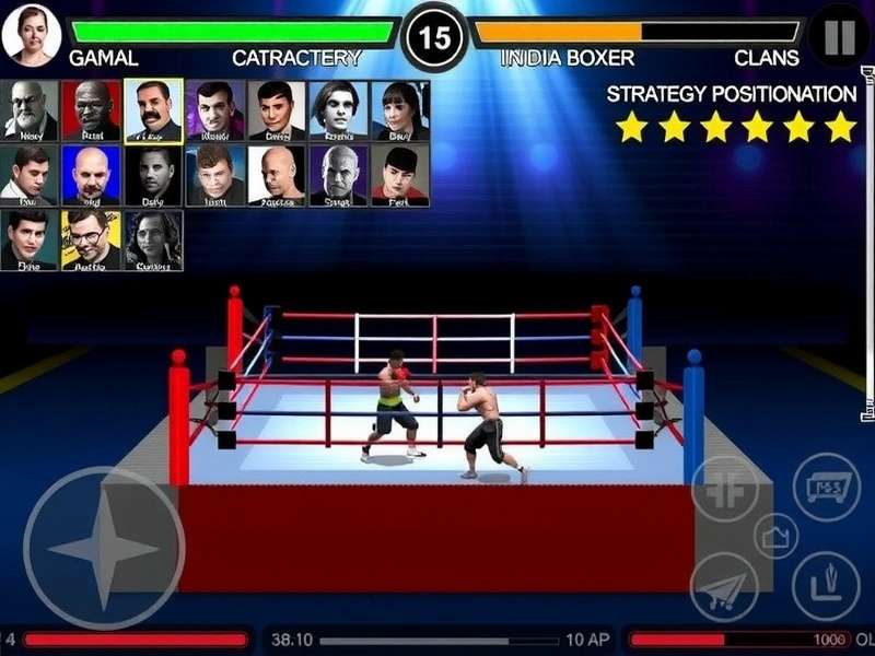 Boxing Champions India Character Selection Screen Boxing Champions India gameplay screenshot showing character selection