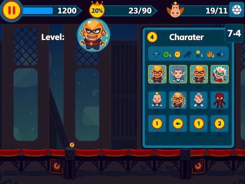 Ginger Bounce Kingpin level progression interface