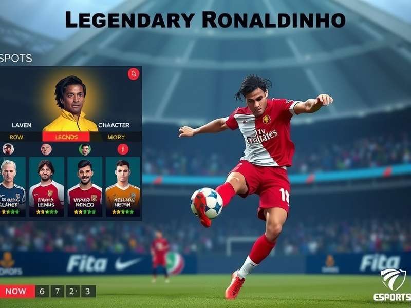 Legendary Ronaldinho Gameplay Legendary Ronaldinho gameplay screenshot showing Ronaldinho performing a skill move