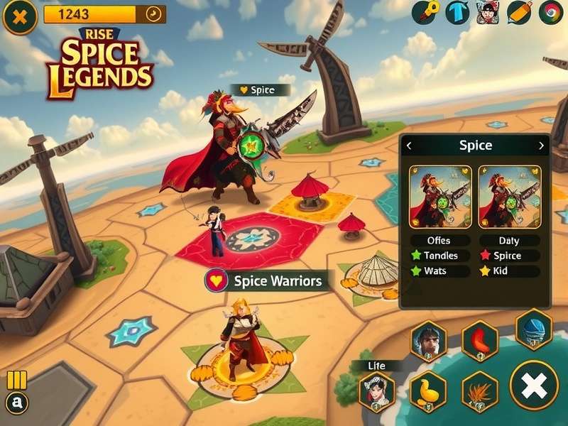 Rise Of Spice Legends Character Customization Options Rise Of Spice Legends character customization screen