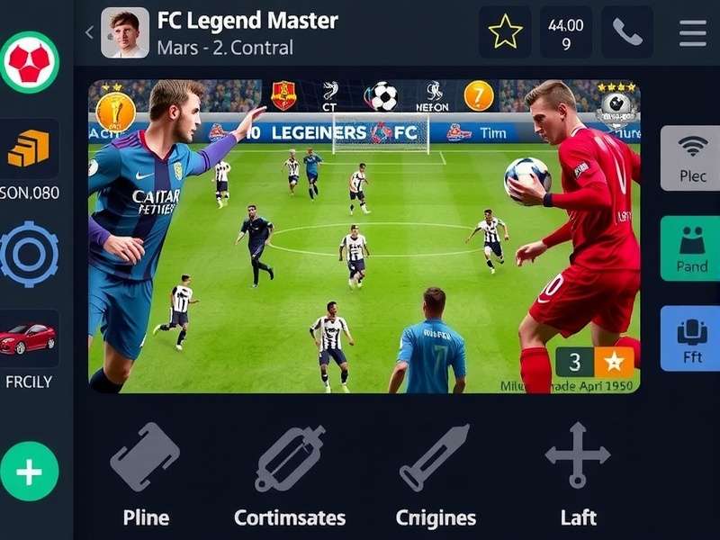 RR FC Legend Master gameplay screenshot showing realistic football action