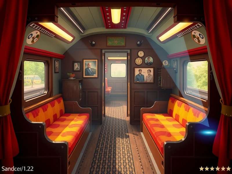 Lucknow Locomotive Odyssey gameplay screenshot showing detailed train interior