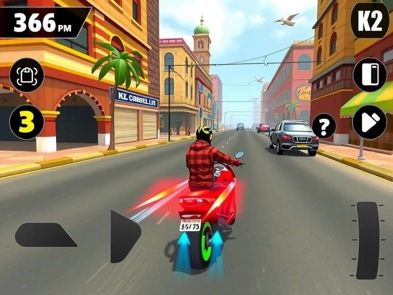 Chili Speed Challenge - Vibrant Gameplay Environment Chili Speed Challenge gameplay screenshot showing vibrant Indian city environment