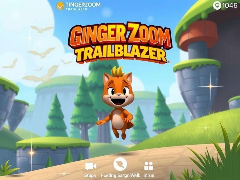 Ginger Zoom Trailblazer - Main Game Interface Ginger Zoom Trailblazer Game Main Screen