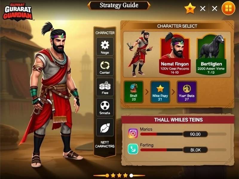 Gujarat Warrior Guardian Gameplay Gujarat Warrior Guardian gameplay screenshot showing character in traditional attire