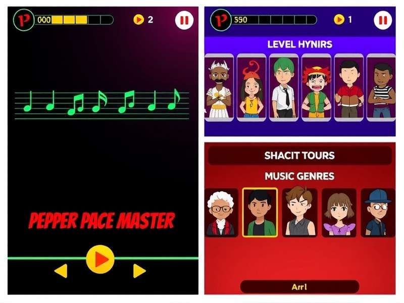 Pepper Pace Master character selection screen showing diverse avatars