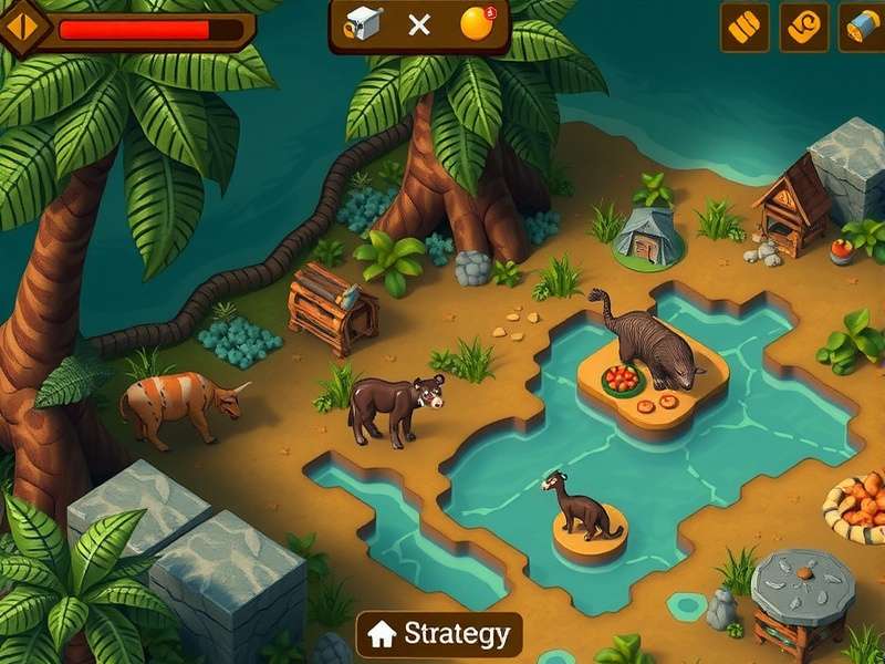 Resource Management Strategy in Assolna Wild Adventures Assolna Wild Adventures strategy map showing resource locations