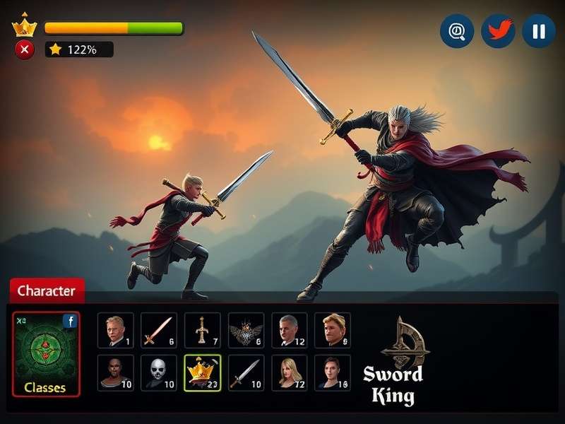 Sword King Character Classes Sword King character classes lineup