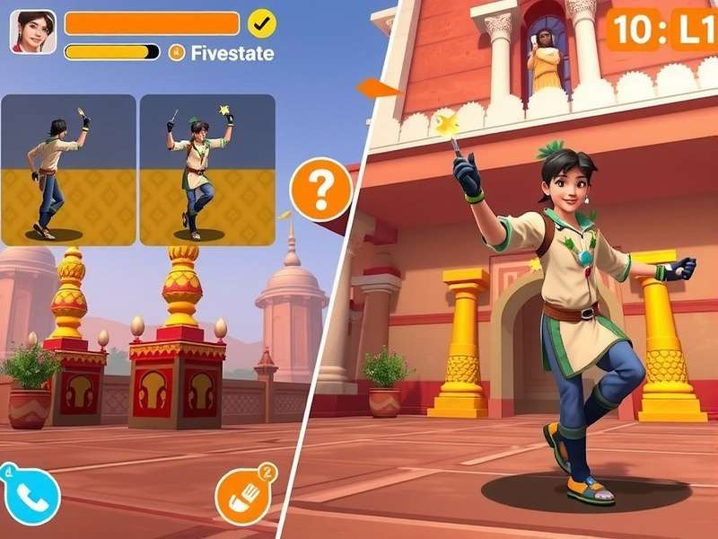 Lively Launch gameplay screenshot showing character action