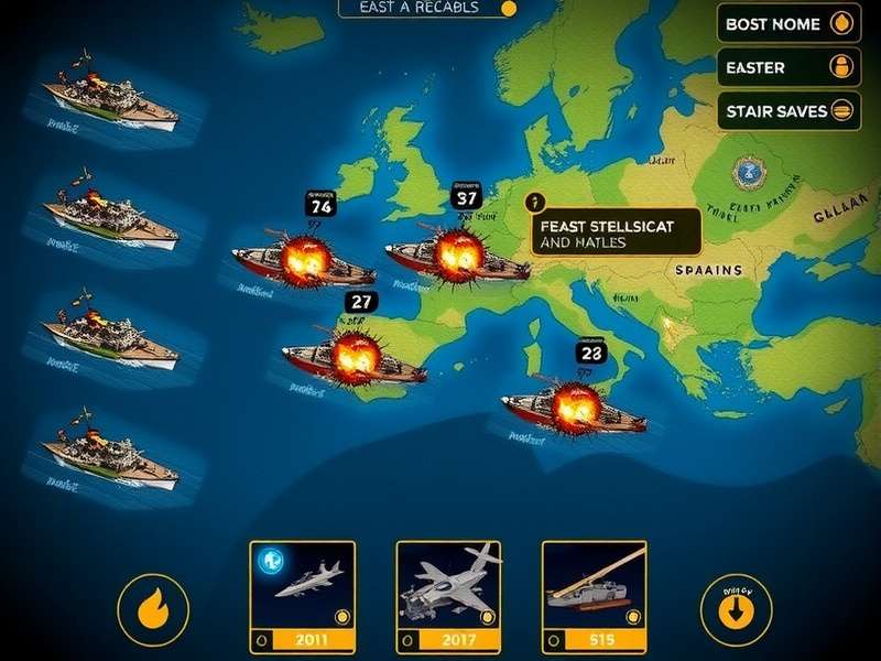 Coastal Guard Clash Naval Battle Coastal Guard Clash gameplay screenshot showing naval battle