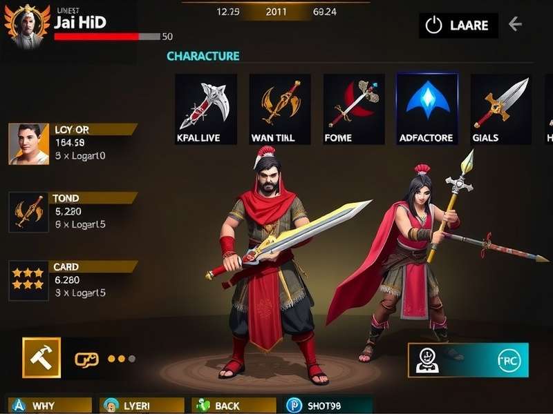 Jai Hind Warrior Ace Gameplay Jai Hind Warrior Ace gameplay screenshot showing character in action