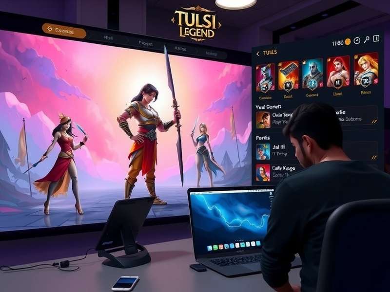 Tulsi Legend character roster showing multiple playable heroes