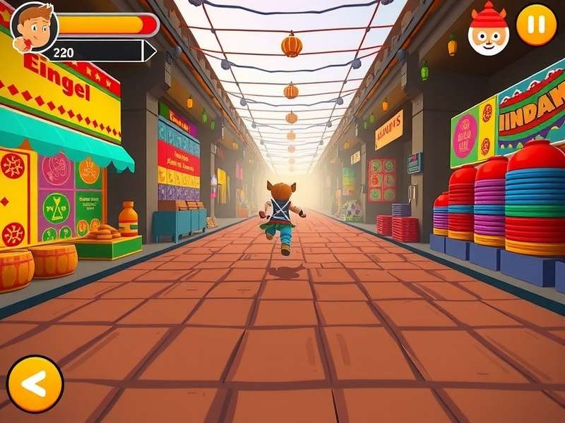 Advanced Dashy Ginger Frenzy gameplay showing complex obstacle patterns