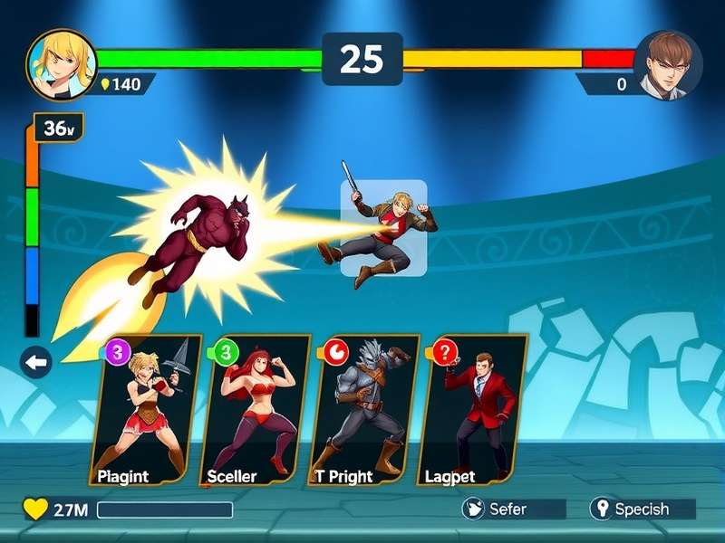 Blazer Thunder Smasher Dynamic Gameplay Blazer Thunder Smasher gameplay screenshot showing character action