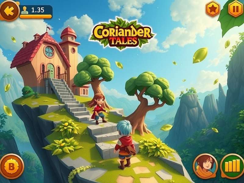 Coriander Tales Mystic Realms - Exploration Gameplay Coriander Tales Mystic Realms gameplay screenshot showing character exploration