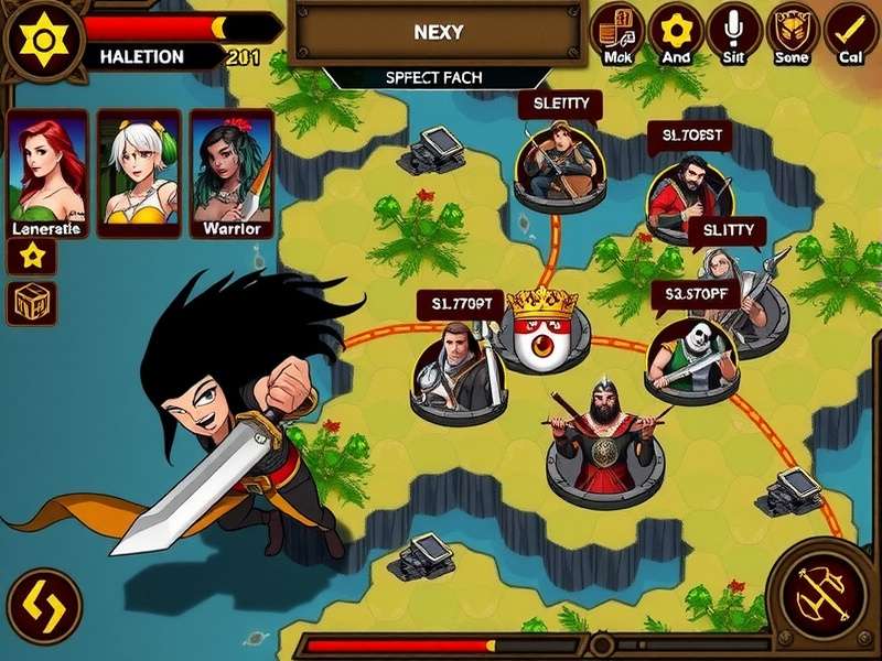 Royals Elite Warrior map showing different zones and strategic positions