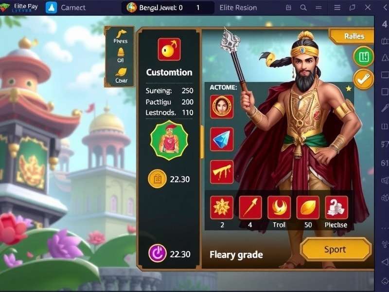Bengal Jewel Elite Legend Gameplay Bengal Jewel Elite Legend gameplay screenshot showing vibrant graphics and traditional Indian elements