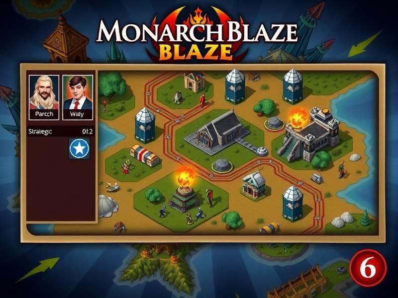 Monarch Blaze Strategic Gameplay Interface Monarch Blaze gameplay screenshot showing strategic interface