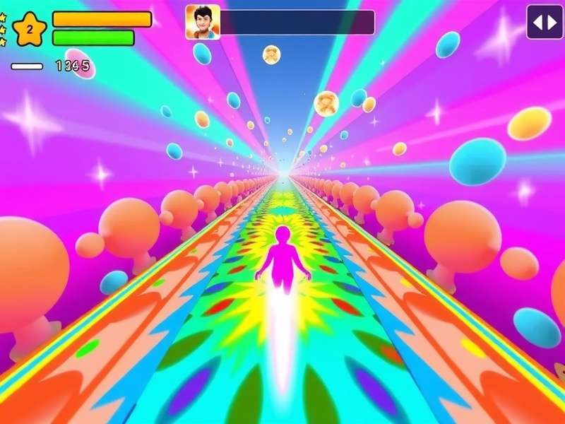 Color Burst Runner strategy visualization showing optimal paths